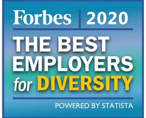 forbes 2020 best employers for diversity logo