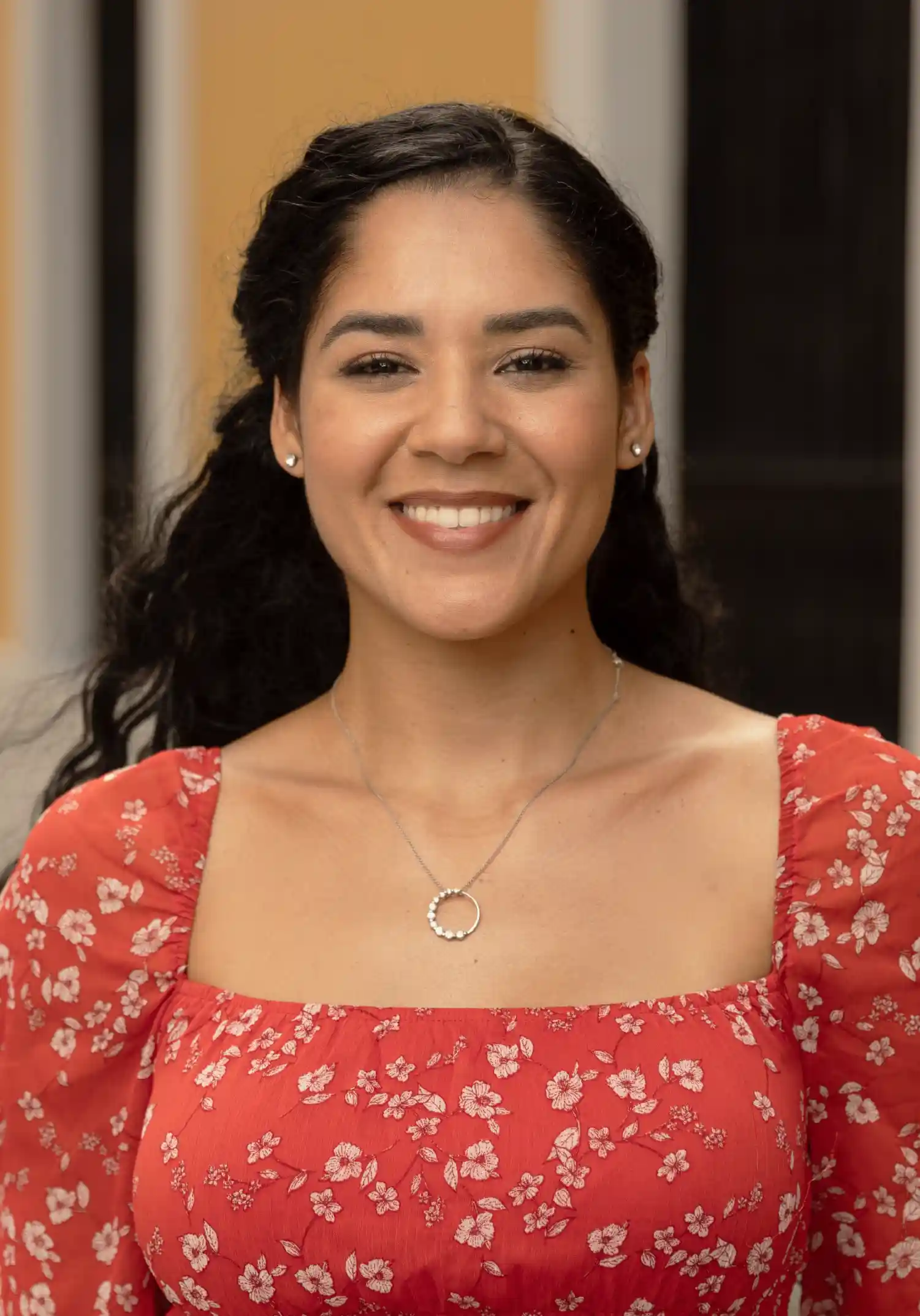 Woman smiling